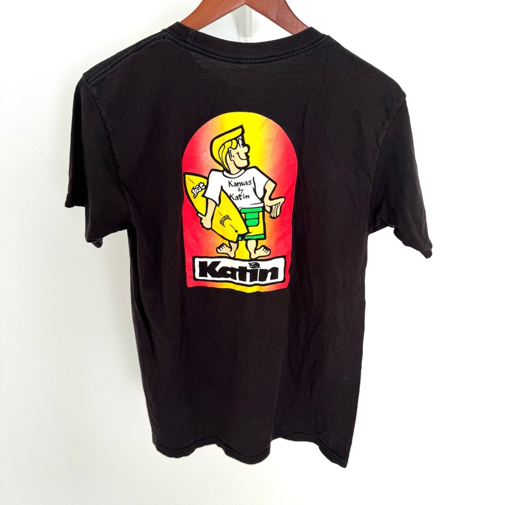 Kansas by Katin Black Graphic Surf T-Shirt Medium